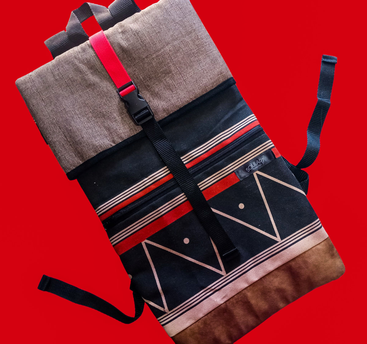 1 B S Umbhaco Roll-Up Backpack