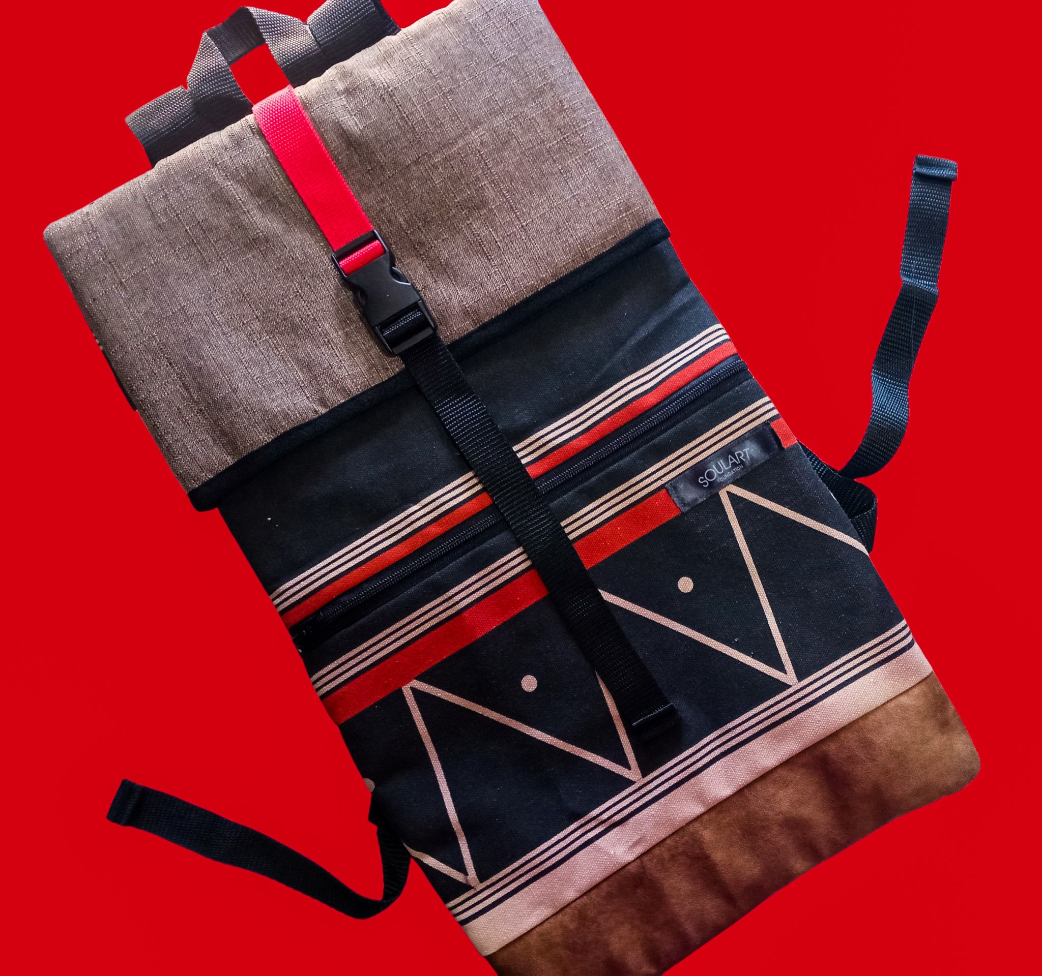 1 B S Umbhaco Roll-Up Backpack