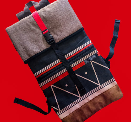 1 B S Umbhaco Roll-Up Backpack