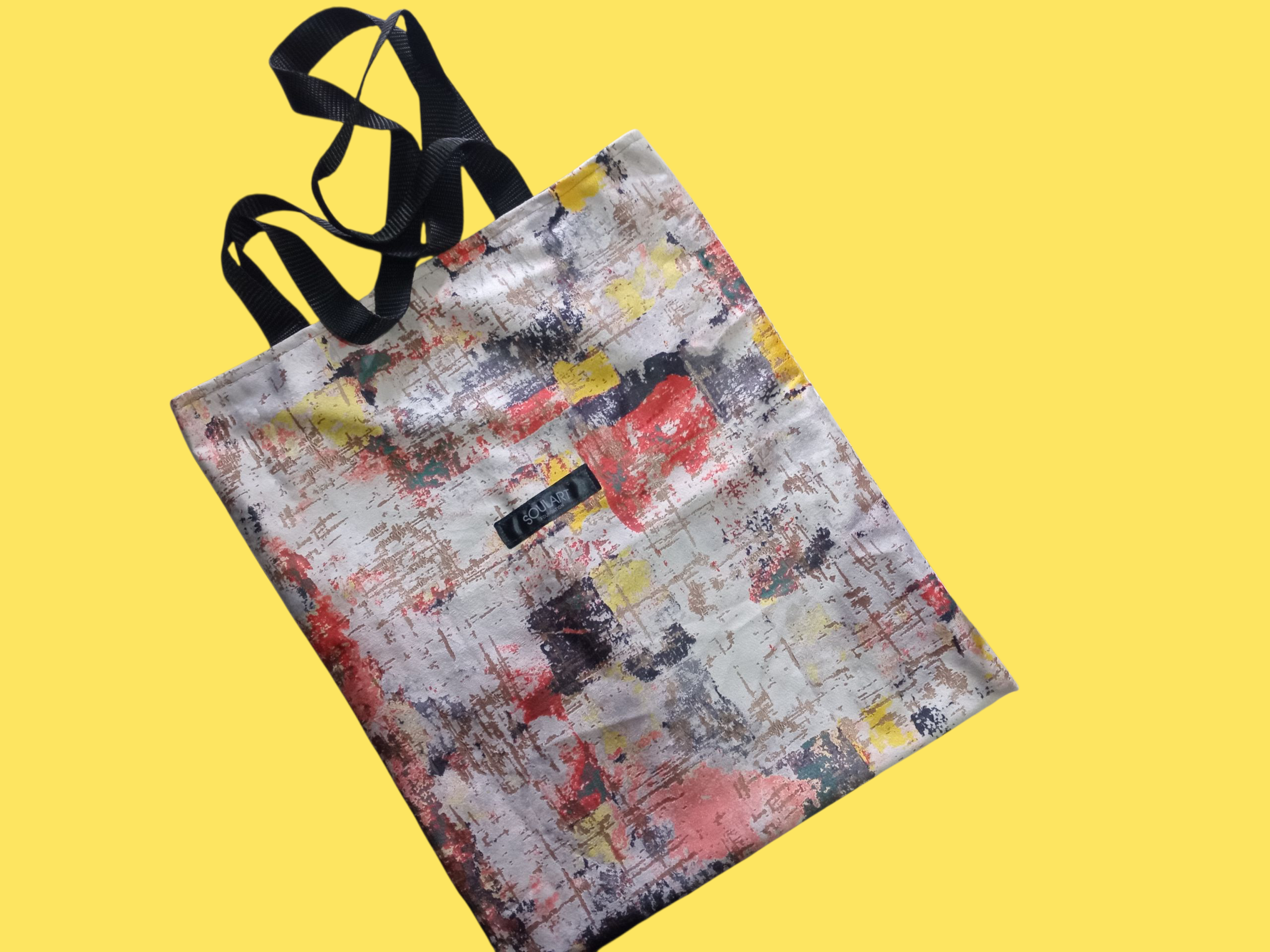 1 F CHOCOLATE suede tote-bag